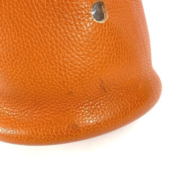HERMES Shoulder bag Hand Bag Manjowar MM Taurillon Clemence Orange - Picture 5 of 15